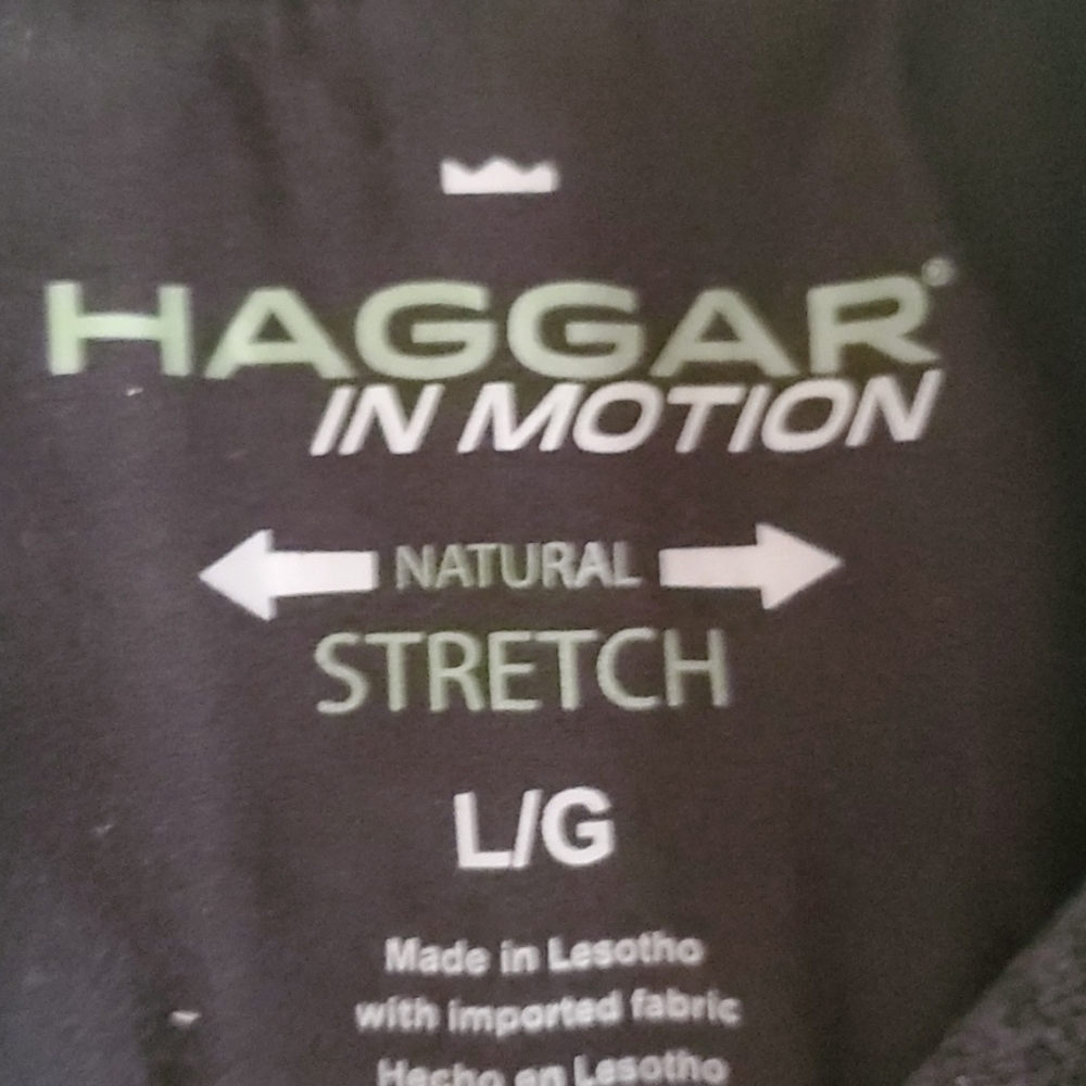 Haggar L Dark Gray 1/4 Zip Knit Fleece Pullover - Picture 2 of 6